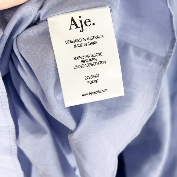 Aje Virginie Cut Out Square Neck Midi Dress in Cool Lavender - Picture 8 of 13